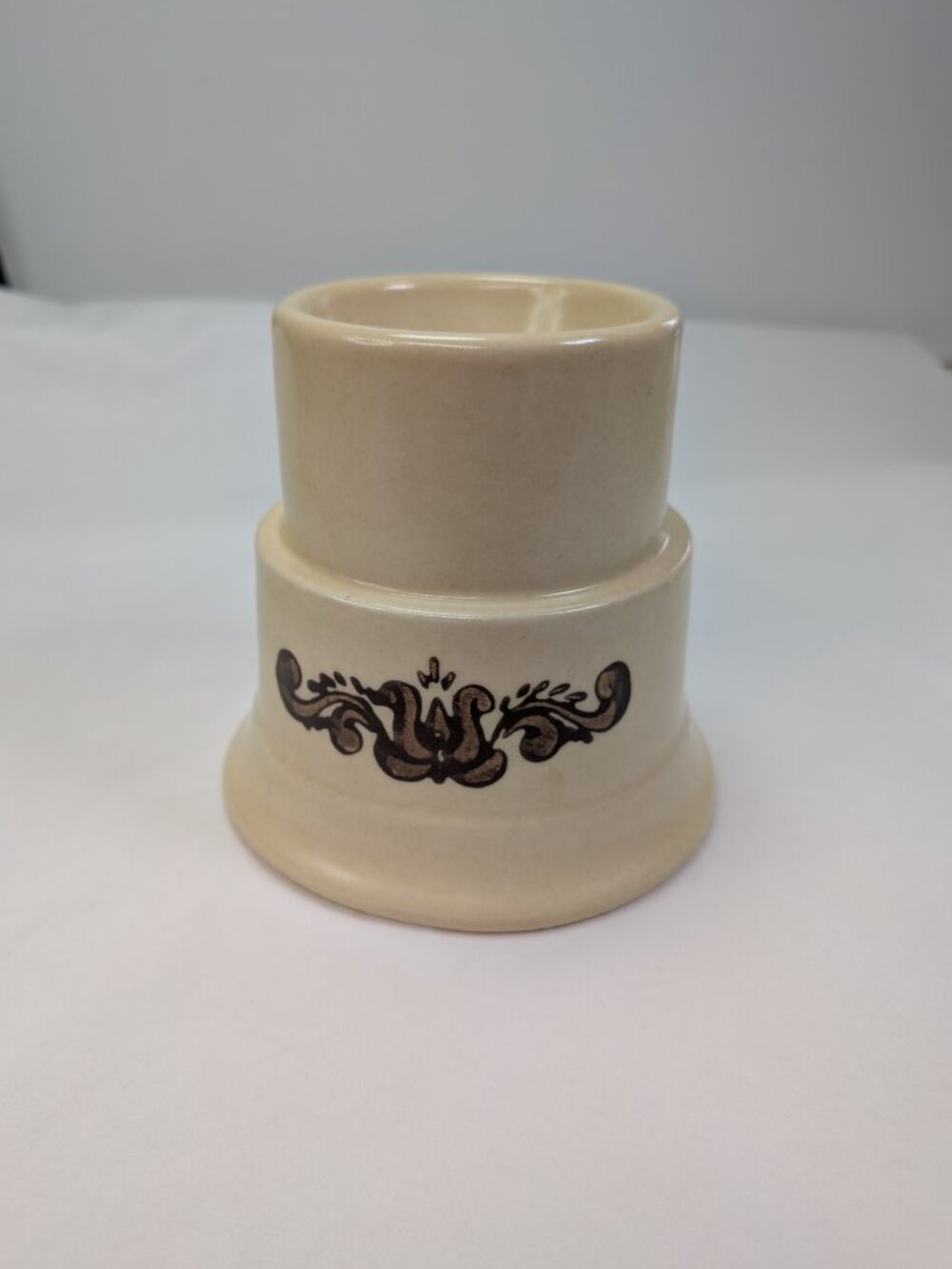 Vintage Pfaltzgraff Village Reversible Candle Holder Votive Pillar Taper Stand